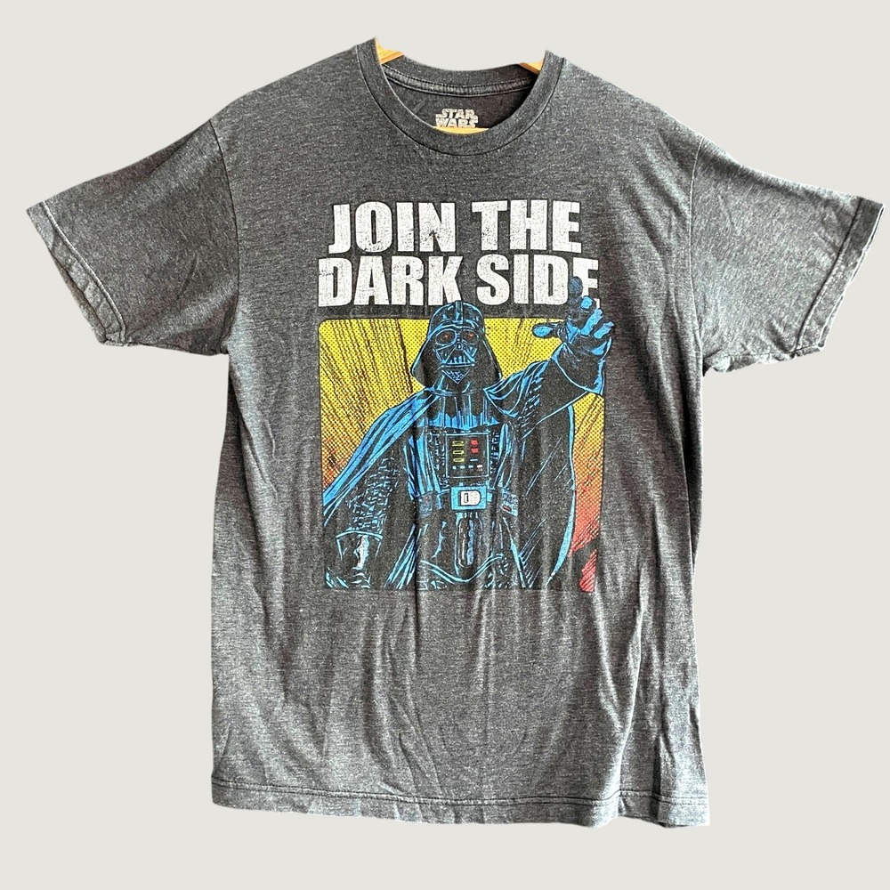 Star Wars Darth Vader Disney World Dark Side Shirt Charcoal Parks World Trip M